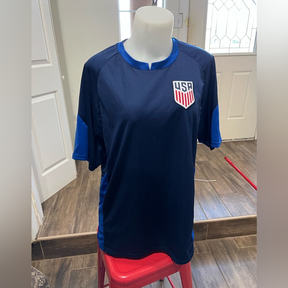 U.S. Soccer USMNT Game Day Soccer Jersey Navy Blue Size XL